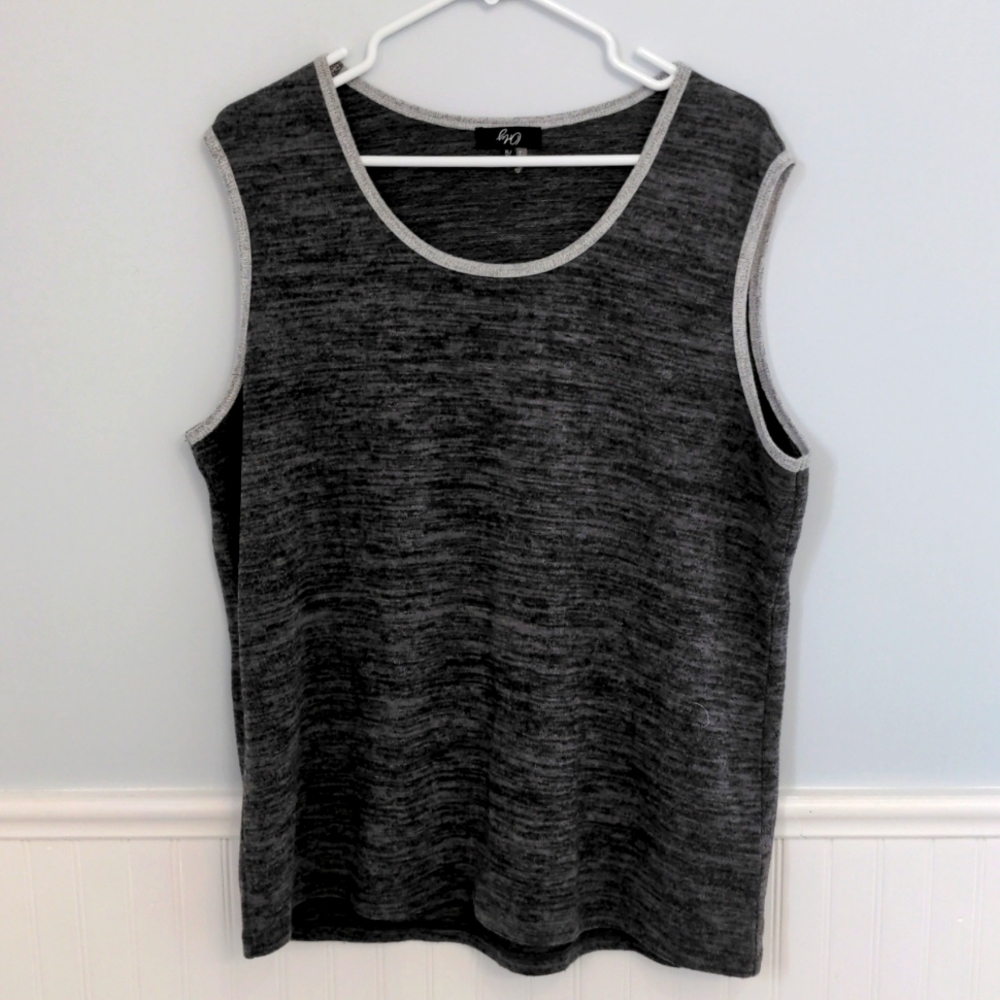Grey Two Tone Tank Top